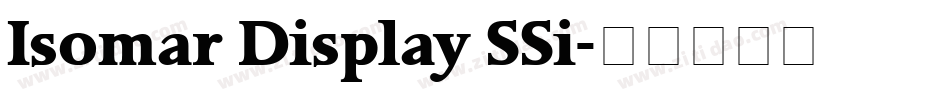 Isomar Display SSi字体转换